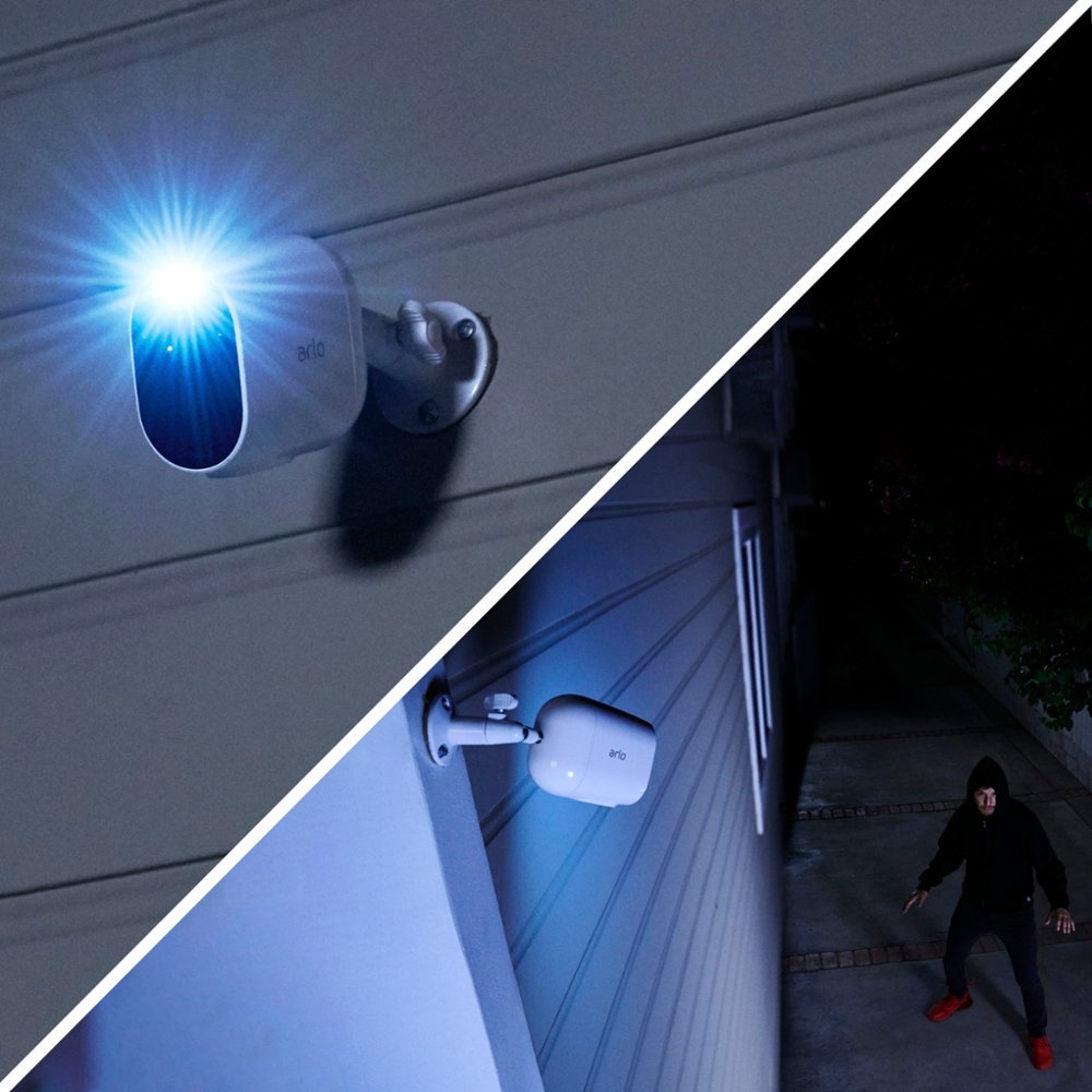 Arlo Essential Spotlight Camera, Wireless Security, 1080p Video, 1 Pack - White (Pre-Owned)