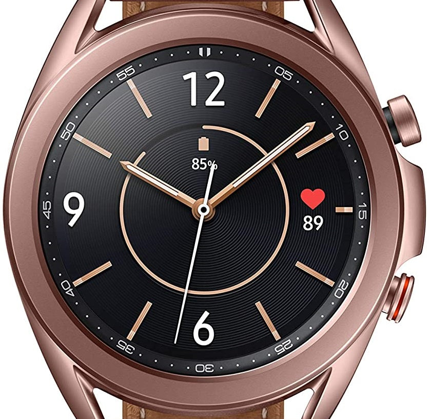 Samsung Galaxy Watch 3 (41mm GPS Bluetooth Cellular) - Bronze & Pink Rubber Band (Certified Refurbished)