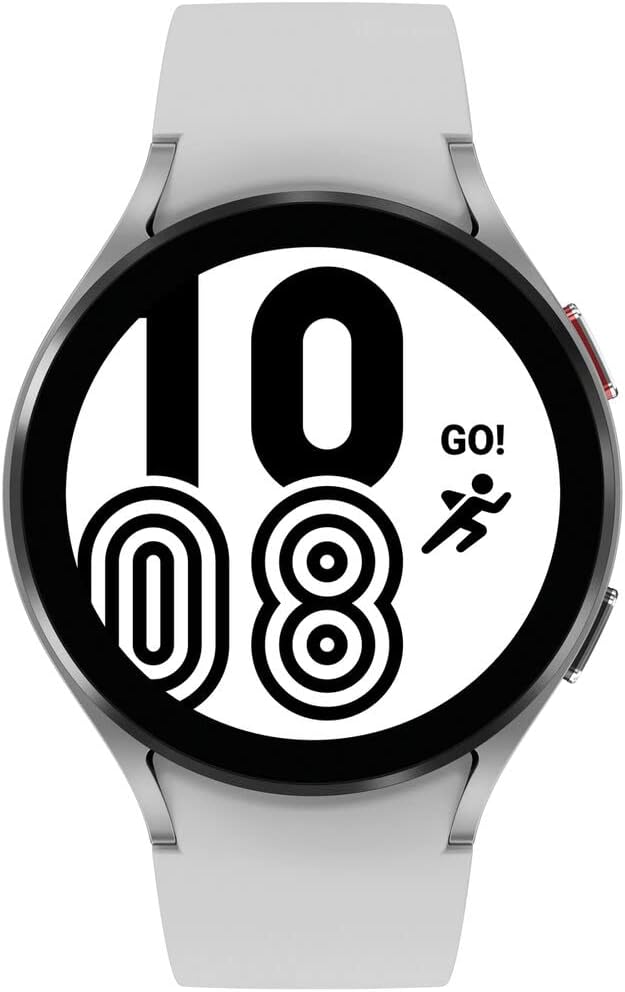 Samsung Galaxy Watch 4 (2021) 44mm GPS + Cellular - Silver Case & Gray Rubber Band (Pre-Owned)