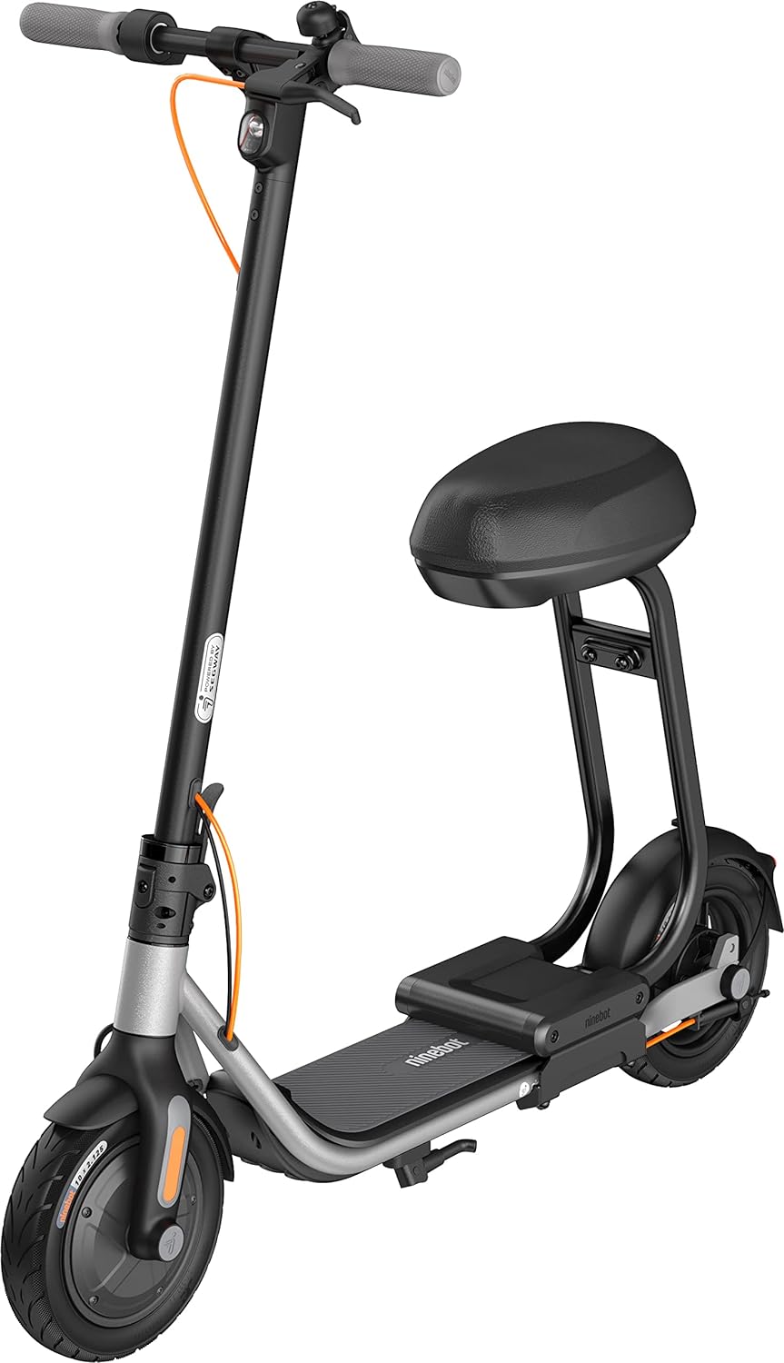 Segway Ninebot D40X KickScooter Plus Seat with 23.6-mile Operating Range - Black (Pre-Owned)