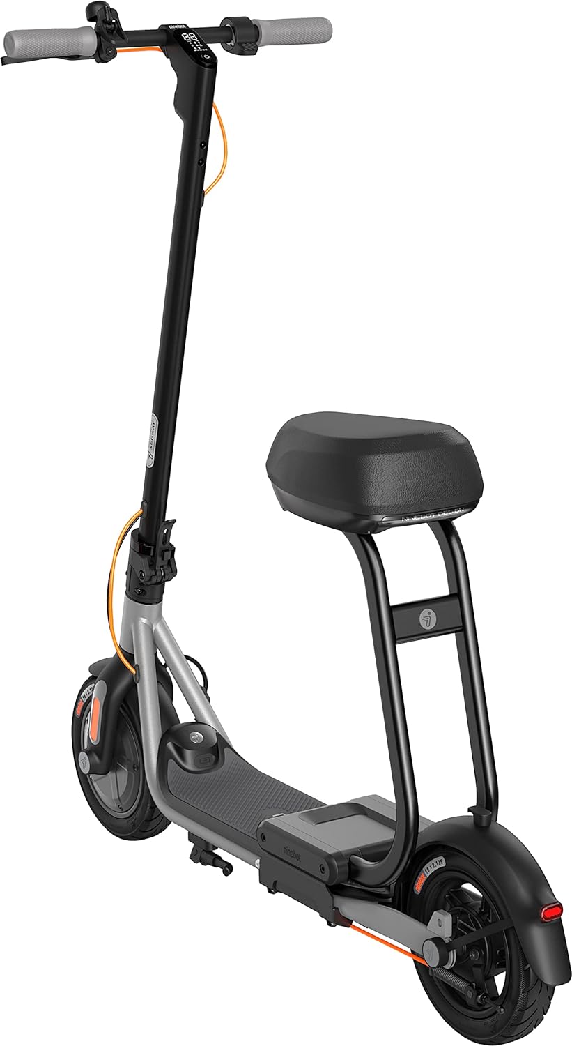 Segway Ninebot D40X KickScooter Plus Seat with 23.6-mile Operating Range - Black (Pre-Owned)