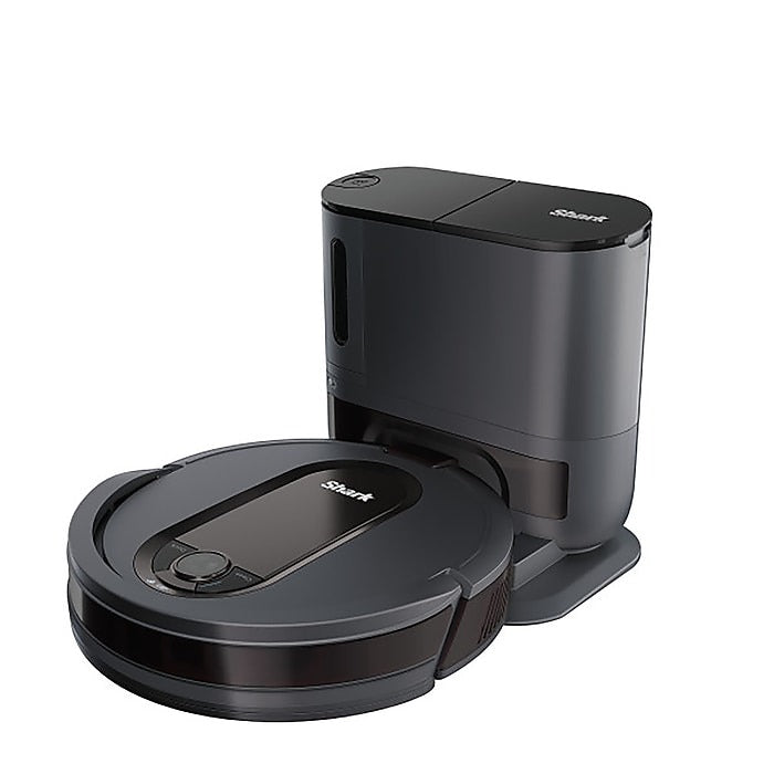 Shark EZ Robot Bagless Vacuum w/ Self-Empty Base and 1 Brush - Dark Gray (Pre-Owned)