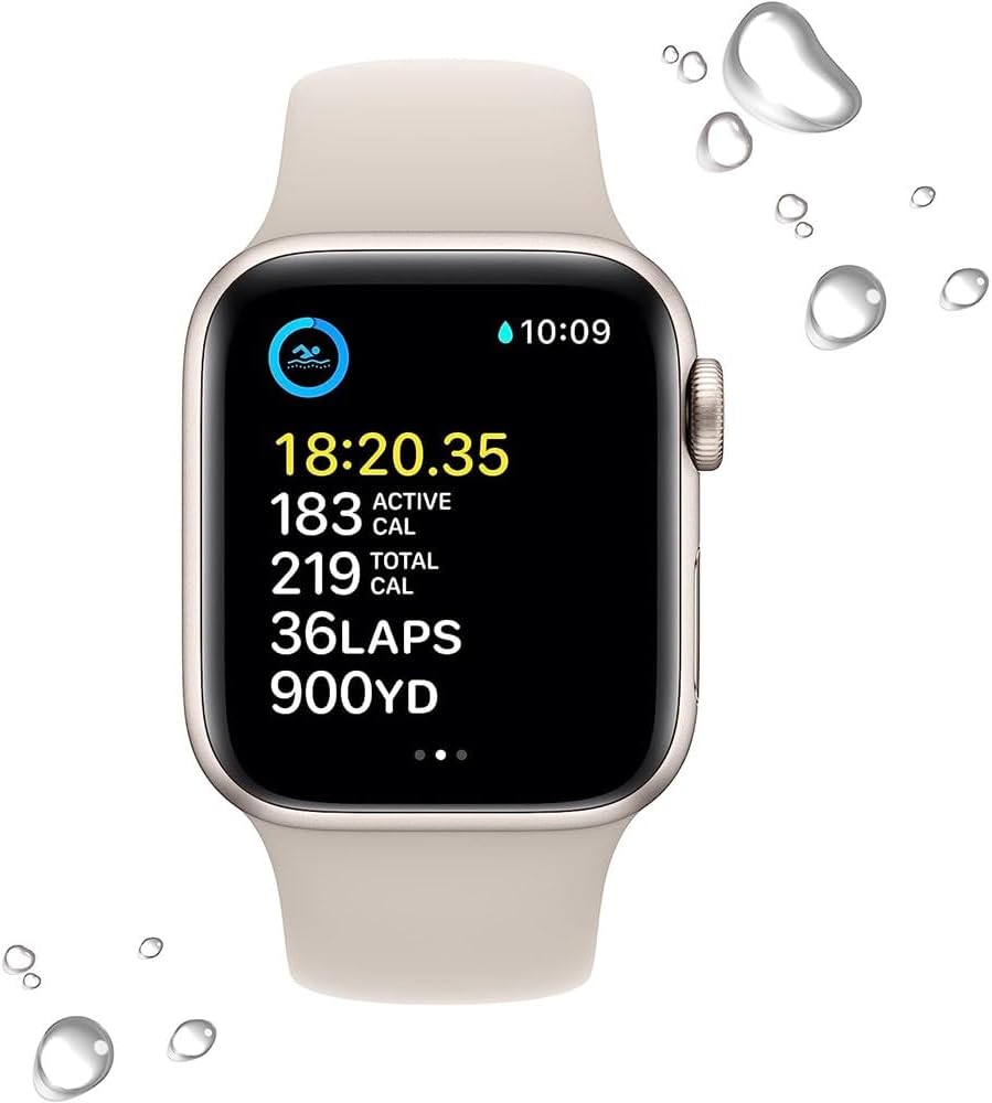 Apple Watch Series SE 2nd Gen GPS+LTE 40mm Starlight Aluminum Case & Sport Band (Pre-Owned)