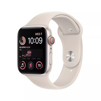 Apple Watch SE 2nd Gen (GPS + LTE) 44mm Aluminum Case Starlight Sport Band - M/L(Pre-Owned)