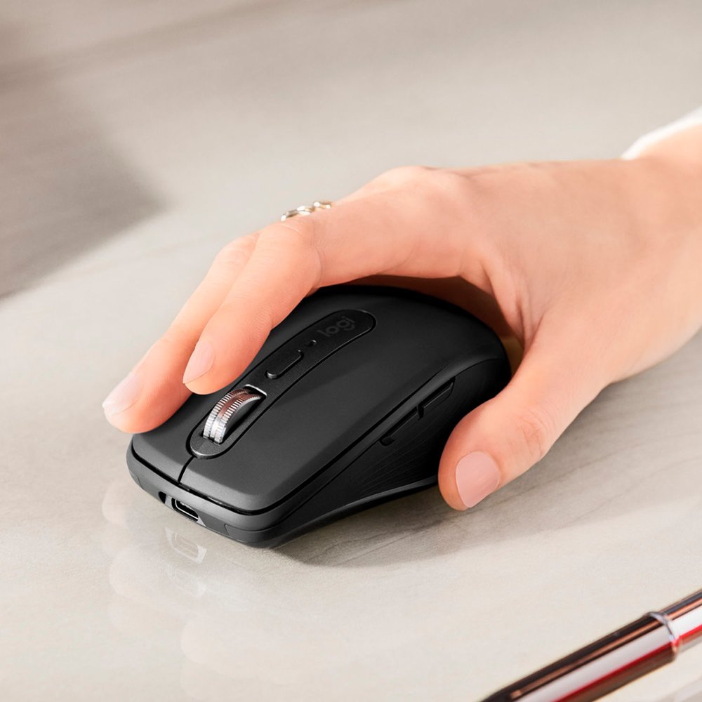 Logitech MX Anywhere 3 Compact Wireless Performance Mouse - Black (Pre-Owned)
