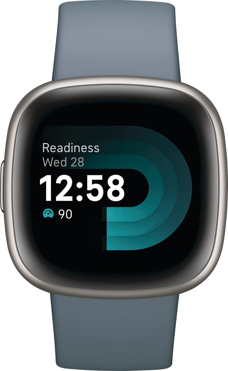Fitbit Versa 4 Fitness Smartwatch - Waterfall Blue (Pre-Owned)