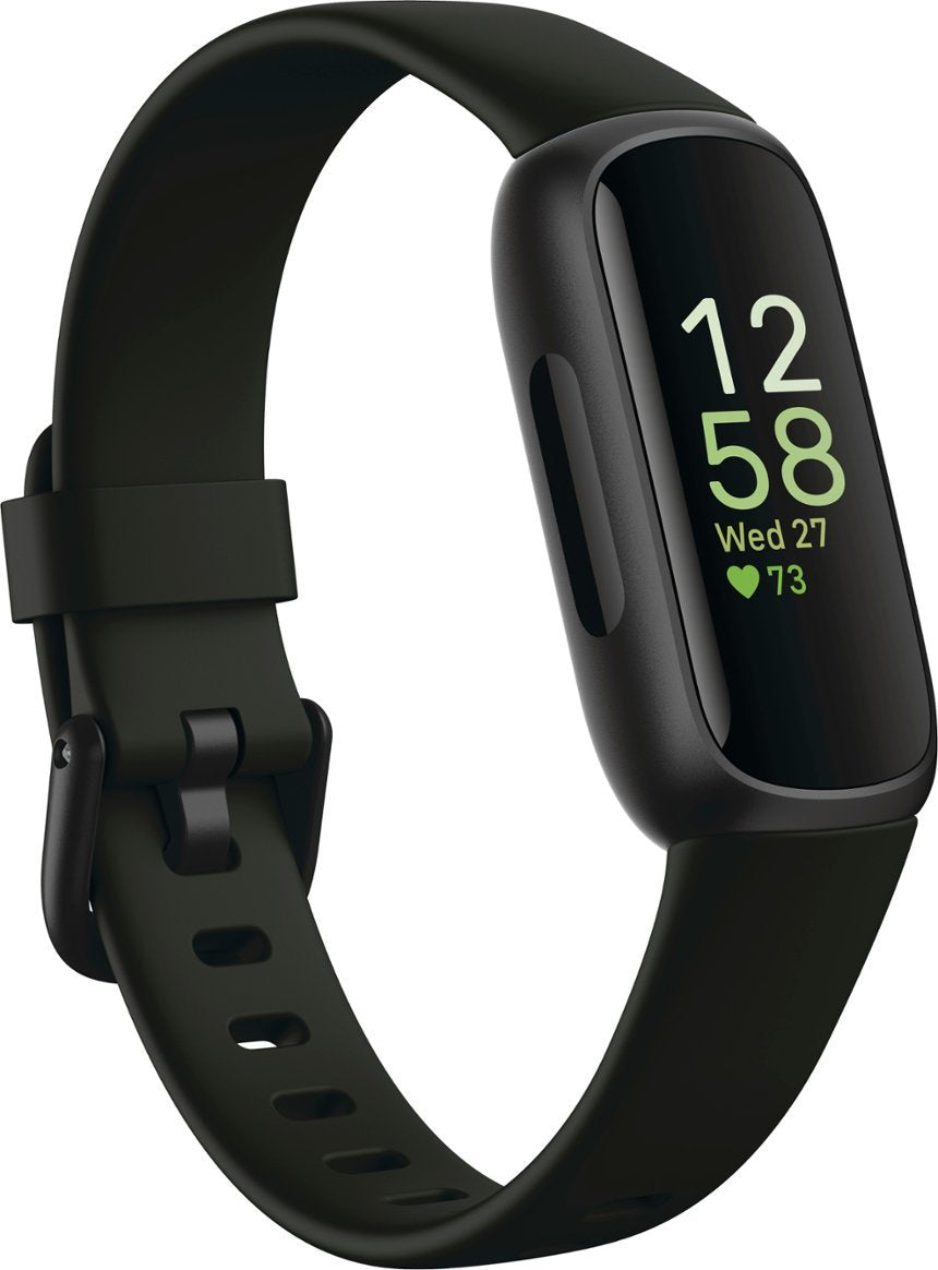 Fitbit Inspire 3 Health & Fitness Tracker with Stress Management - Midnight Zen (Pre-Owned)
