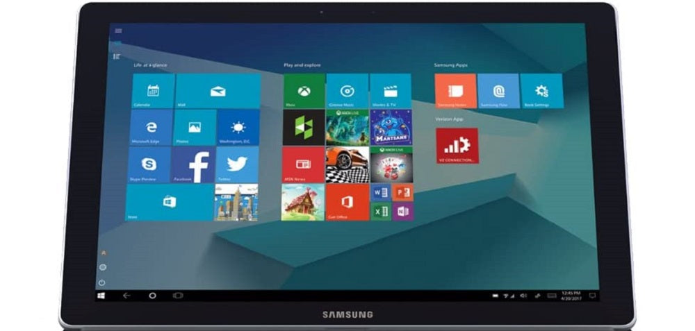 Samsung Galaxy Book 128GB, WIFI + 4G Verizon, W/O Keyboard and S-Pen - Silver (Renewed)