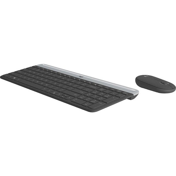Logitech MK470 Full-size Wireless Scissor Keyboard and Mouse Bundle - Black/Gray (Refurbished)