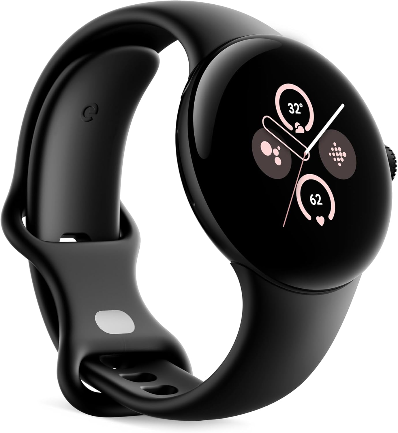 Google Pixel Watch 2 (GPS + LTE) 41mm Matte Black Aluminum Obsidian Active Band (Pre-Owned)