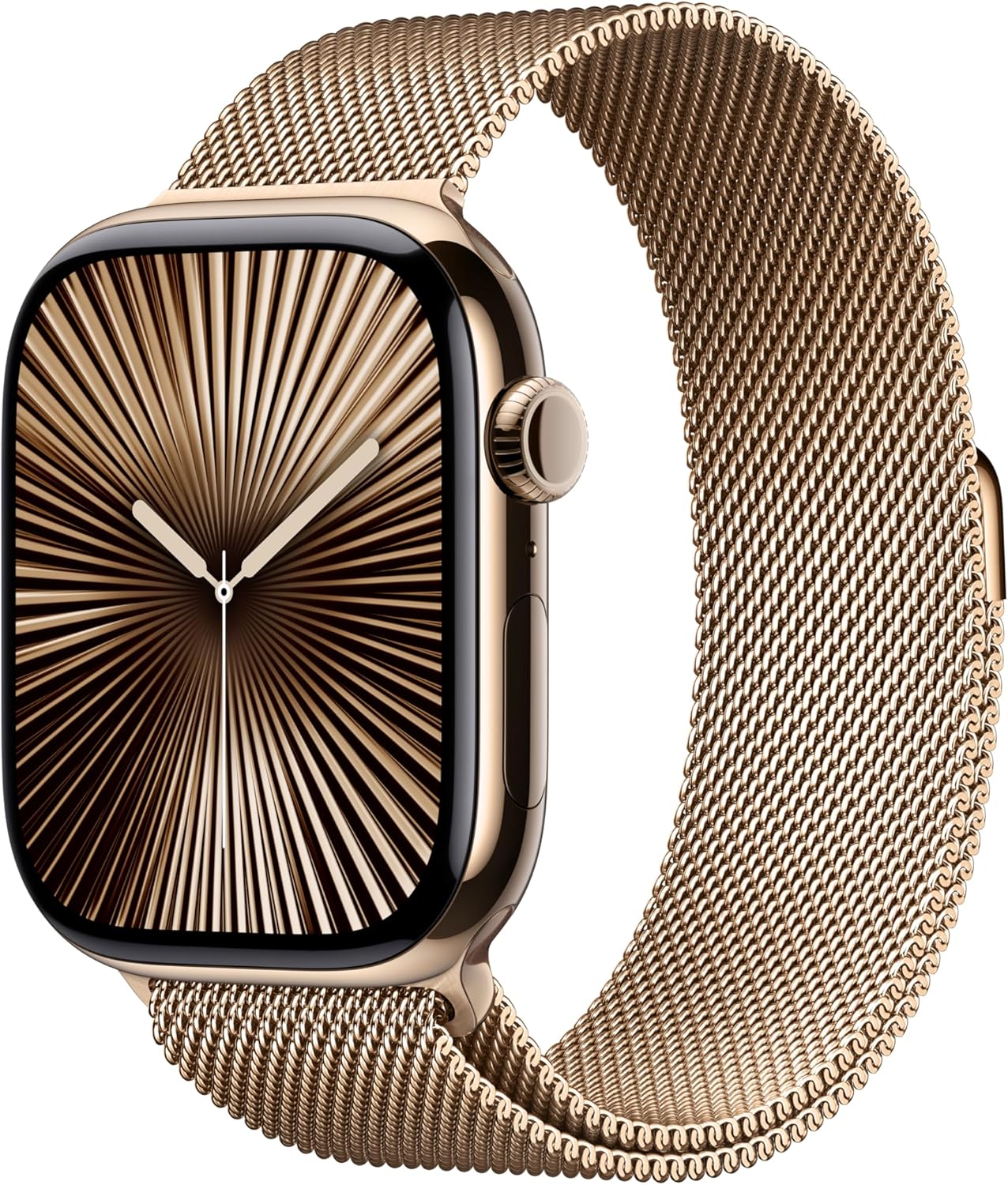 Apple Watch Series 10 (GPS+LTE) 46MM Gold Titanium Case Gold Milanese Loop (Pre-Owned)
