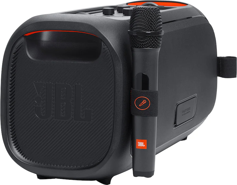 JBL PartyBox On-The-Go Essential Wireless Speaker with Microphone - Black (Pre-Owned)