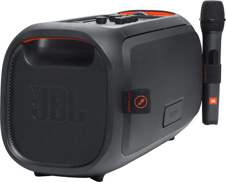 JBL PartyBox On-The-Go Essential Wireless Speaker with Microphone - Black (Pre-Owned)