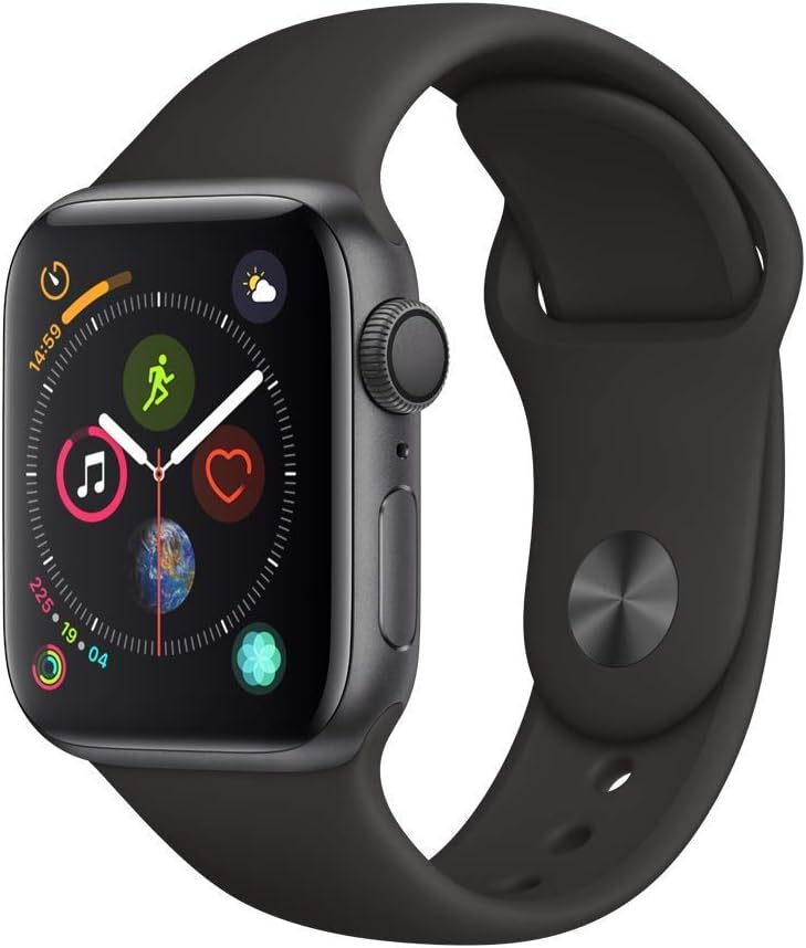 Apple Watch Series 4 GPS w/ 40MM Space Gray Aluminum Case &amp; Black Sport Band (Pre-Owned)