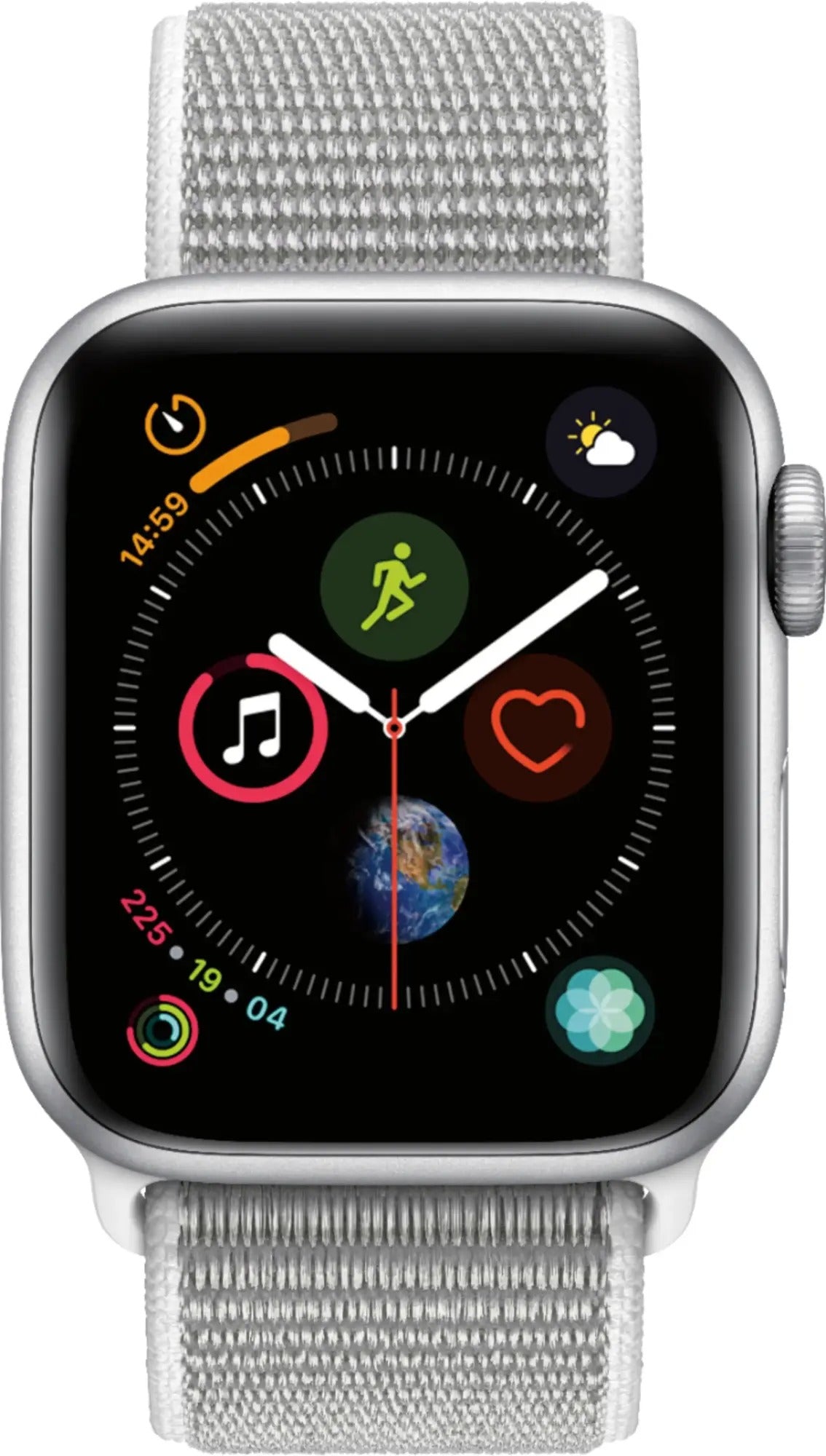 Apple Watch Series 4 (GPS+LTE) 40mm Silver Aluminum Case Seashell Sport Loop (Used)