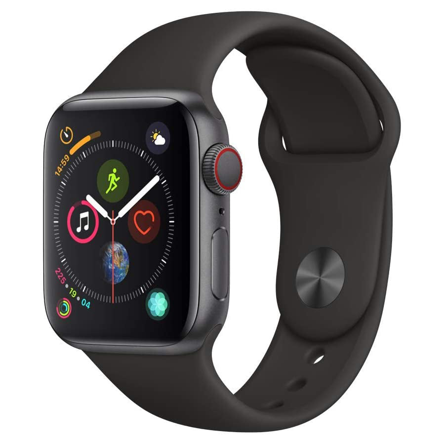 Apple Watch Series 4 (GPS + LTE) 40mm Space Gray Aluminum Case & Black Sport Band (Pre-Owned)