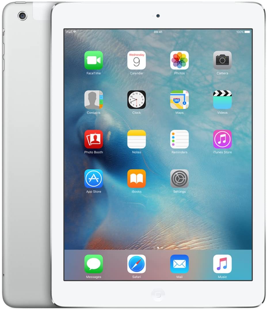 Apple iPad Air 1st Gen 9.7" 128GB WiFi 4G Cellular Unlocked All Carriers Silver (Certified Refurbished)