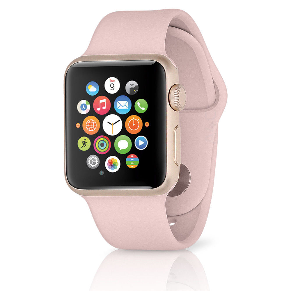 Apple Watch Series 3 GPS+LTE w/ 38mm Gold Aluminium Case & Pink Sand Band (Refurbished)