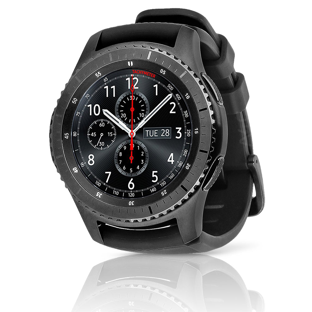 Samsung Gear S3 Frontier Smartwatch w/ Black Rubber Band SM-R760 (Refurbished)