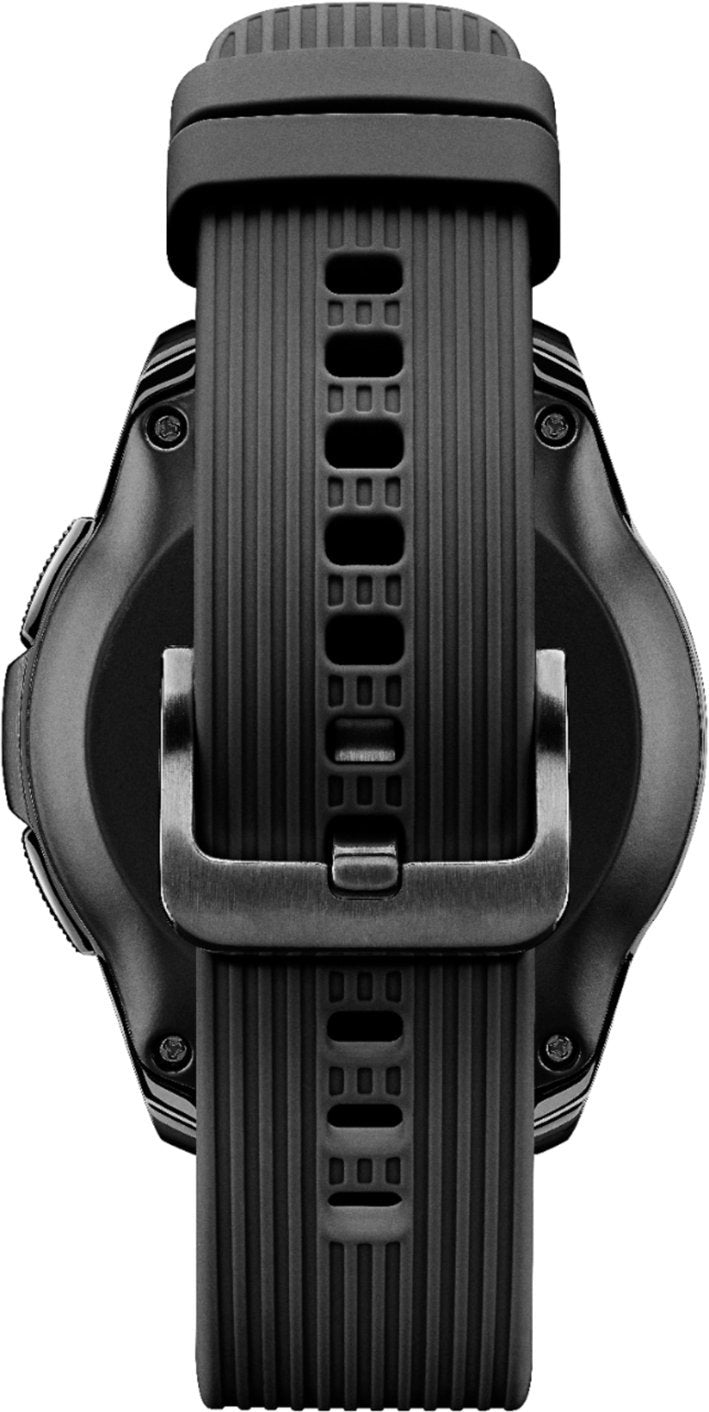Samsung Galaxy Watch GPS & Bluetooth w/ 42mm Black Case & Black Rubber Band (Refurbished)