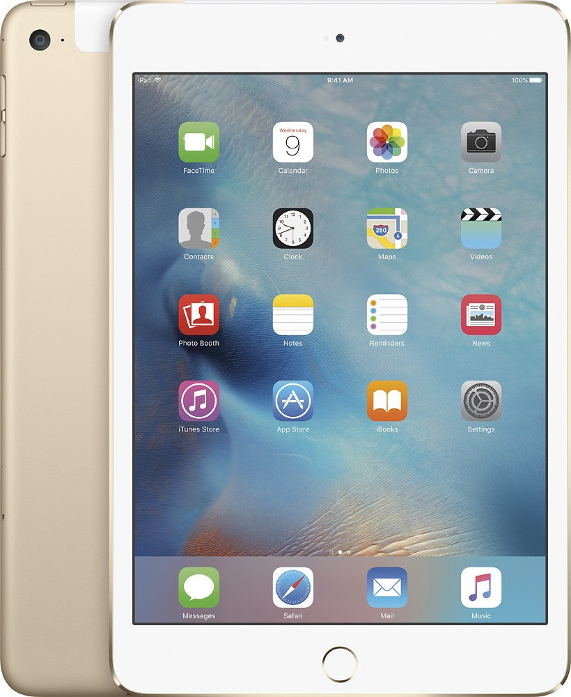 Apple iPad Mini 4 (2015)(7.9) - 128GB, WIFI Only - Gold (Refurbished)