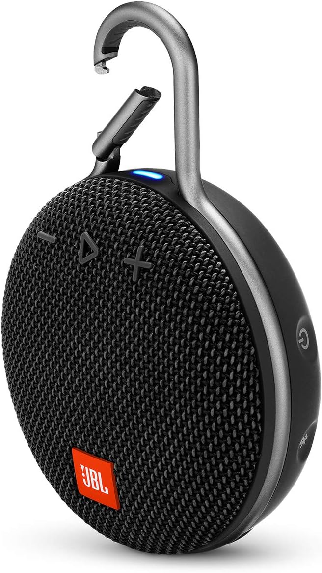 JBL Clip 3 Waterproof Wireless Portable Bluetooth Speaker - Black (Refurbished)