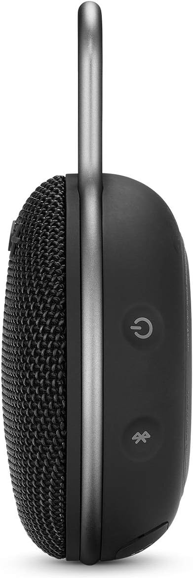 JBL Clip 3 Waterproof Wireless Portable Bluetooth Speaker - Black (Refurbished)