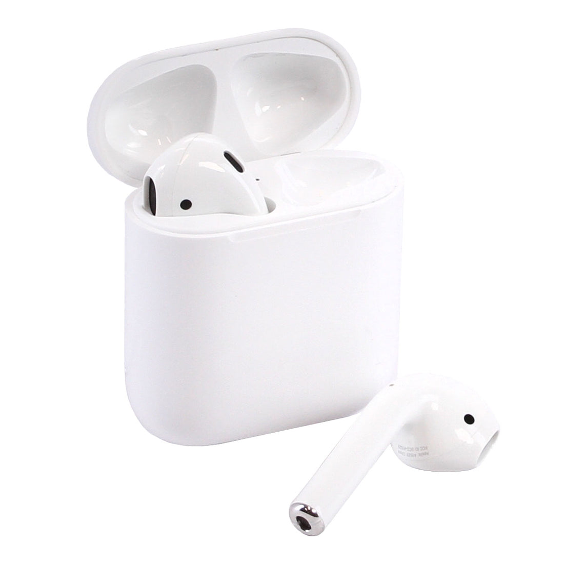 Apple AirPods 2 with Wireless Charging Case &amp; MFI Cable - White (Refurbished)