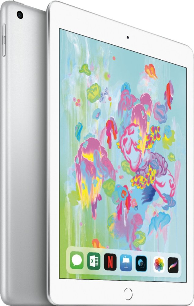 Apple iPad 6th Generation (2018) 9.7-inch, 128GB, WIFI Only - Silver (Pre-Owned)