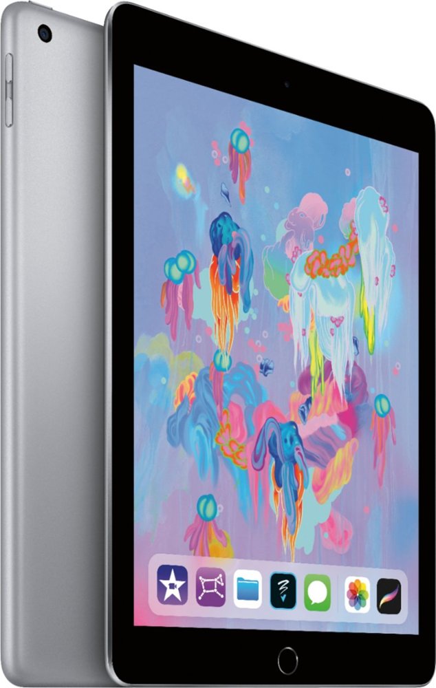 Apple iPad 6th Gen 9.7in 32GB Wifi Only - Space Gray (Refurbished)