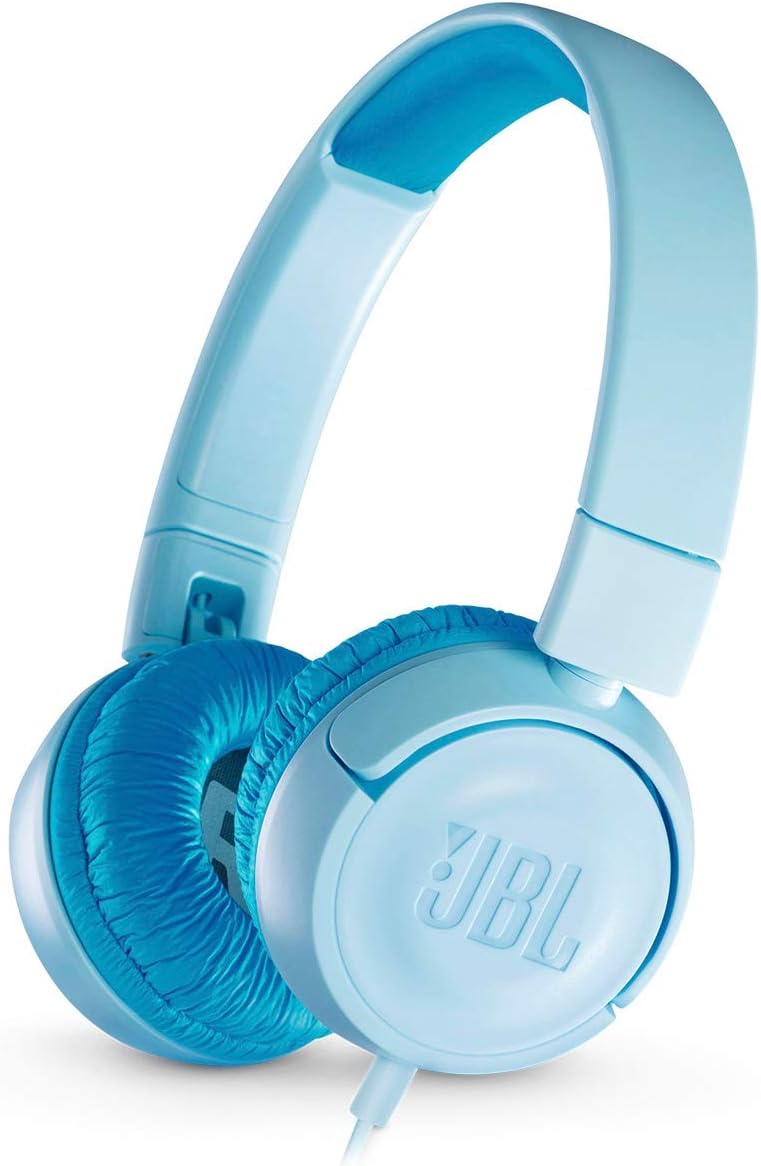 JBL JR 300BT Folding On-Ear Stereo Headphones for Kids - Blue (Refurbished)