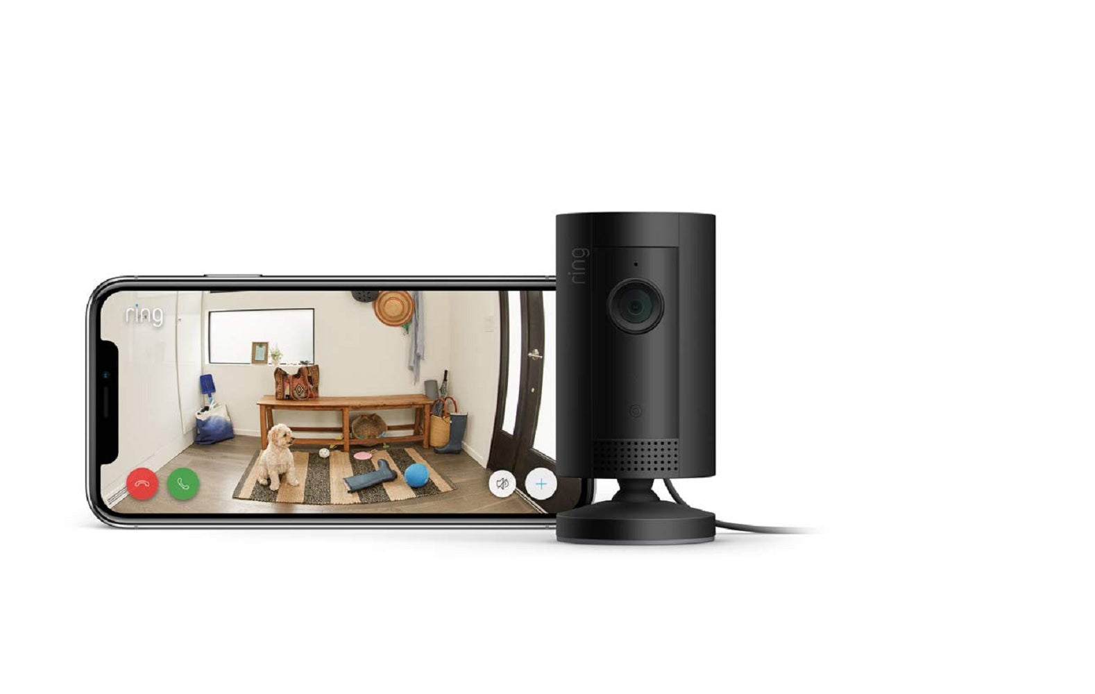 Ring Indoor 1080p Wi-Fi Compact Plug-In Security Camera - Black (Refurbished)