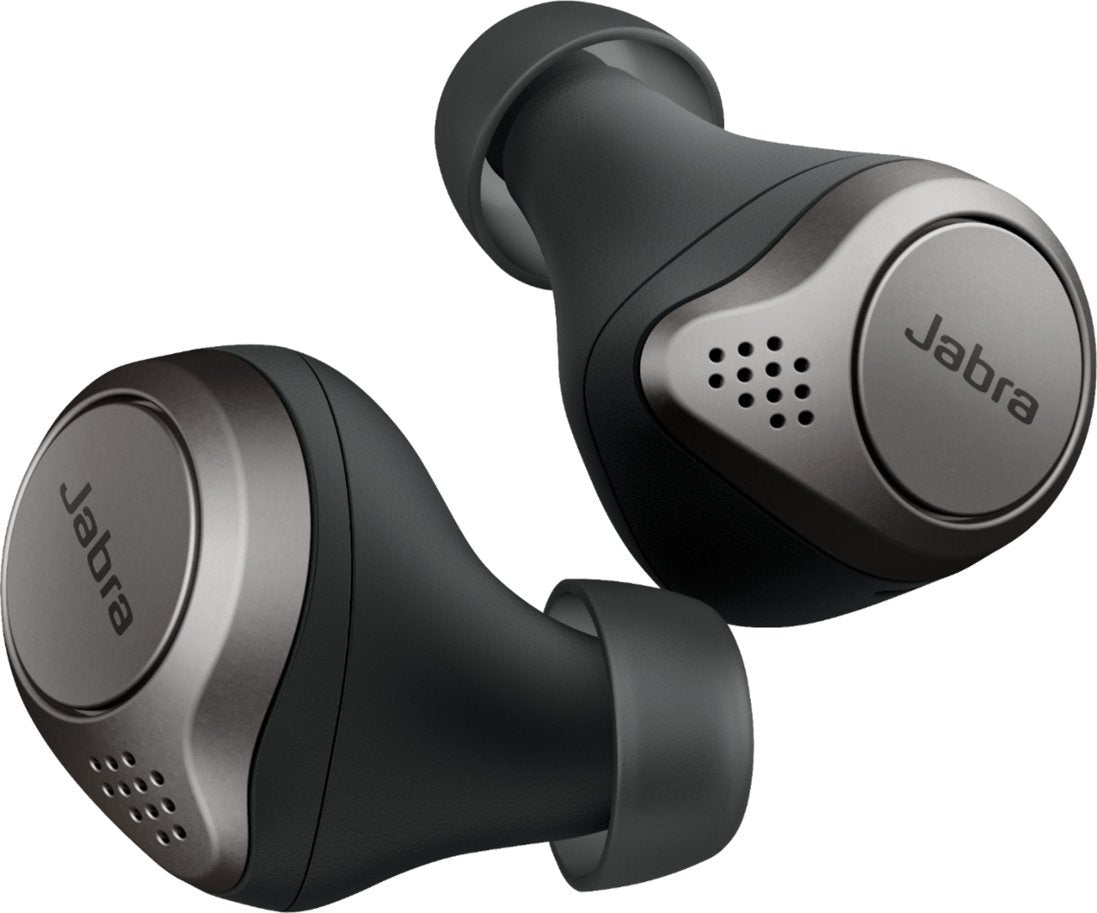 Jabra Elite 75t True Wireless Bluetooth Earbuds with Charging Case - Black (Refurbished)