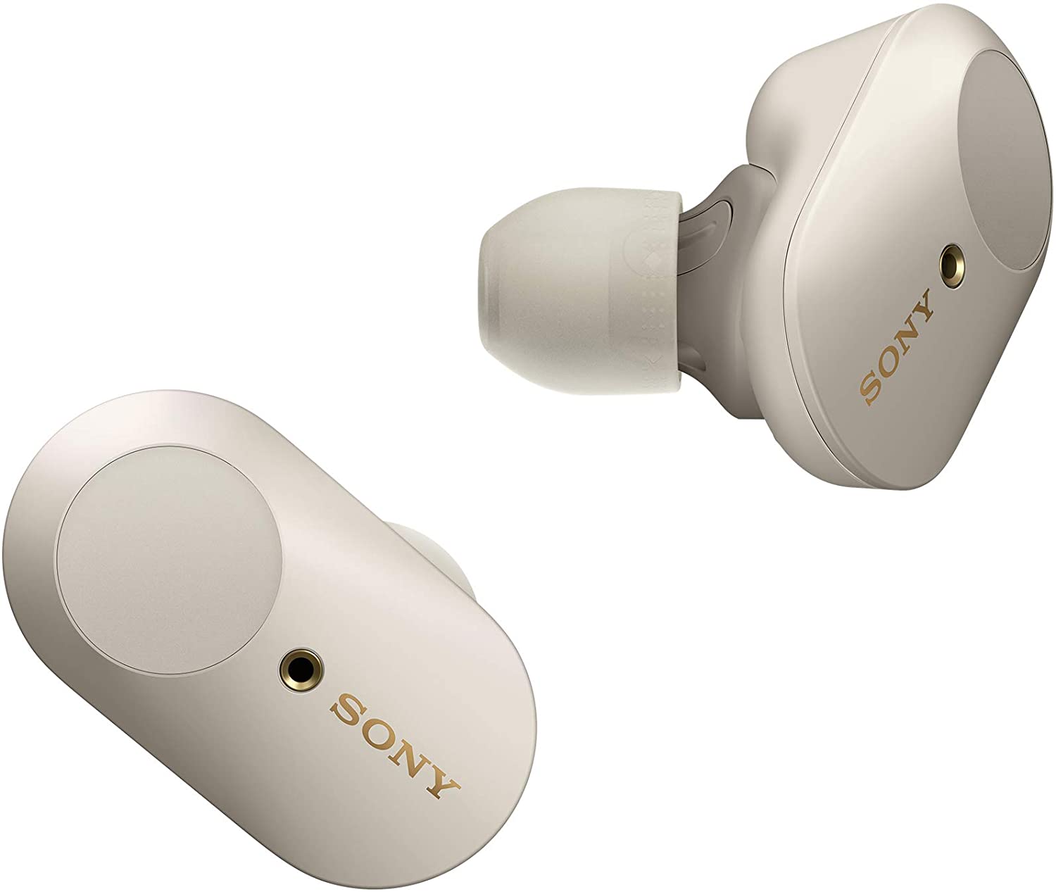 Sony WF-1000XM3 True Wireless Noise Cancelling In-Ear Headphones - Silver (Renewed)