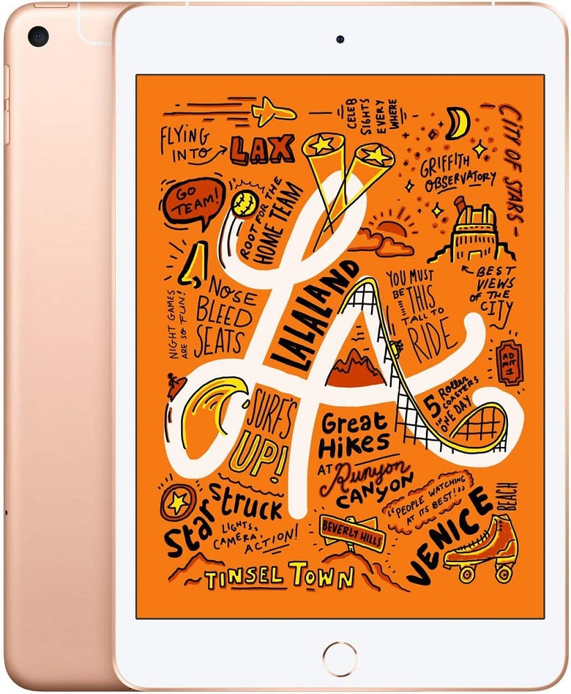 Apple iPad Mini 5th Gen (2019) 7.9in 64GB Wifi + Cellular (Unlocked) - Gold (Certified Refurbished)