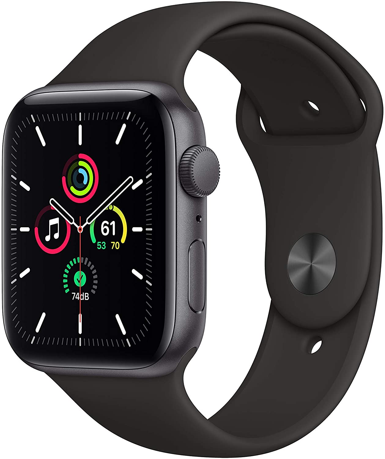 Apple Watch Series SE GPS w/ 40MM Space Gray Aluminum Case & Black Sport Band (Certified Refurbished)