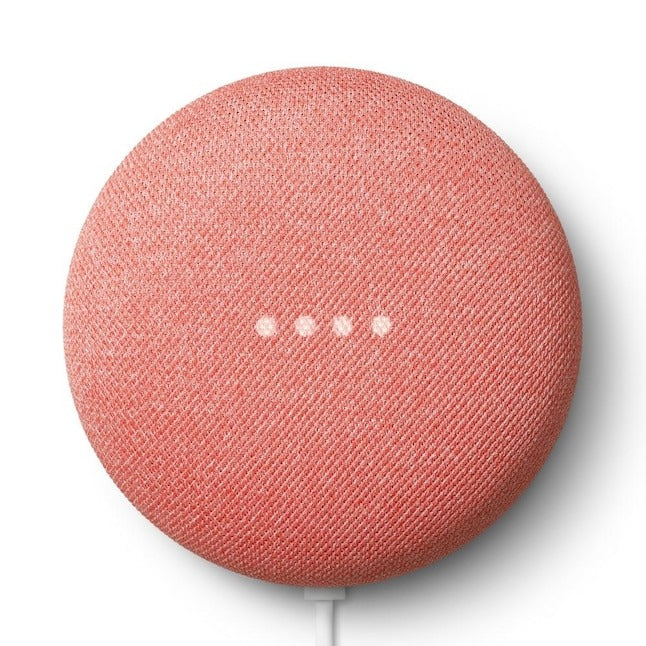 Google Nest Mini (2nd Generation ) Smart Speaker with Google Assistant - Coral (Refurbished)