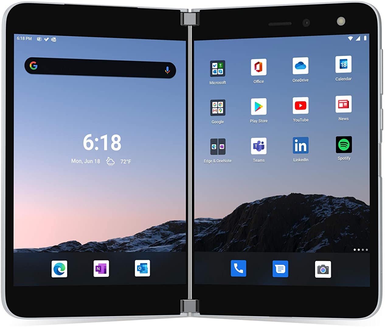 Microsoft Surface Duo, 8.1'', 256GB, Unlocked All Carriers - Glacier (Pre-Owned)