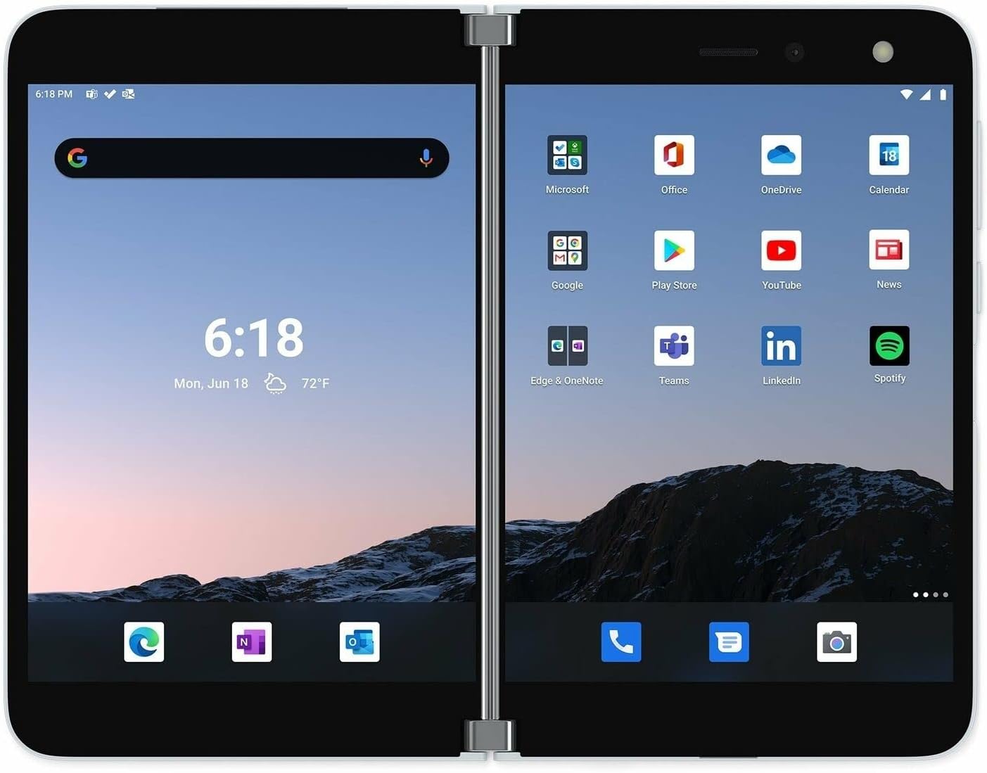 Microsoft Surface Duo 128GB (Wifi + AT&T locked) - Glacier (Refurbished)