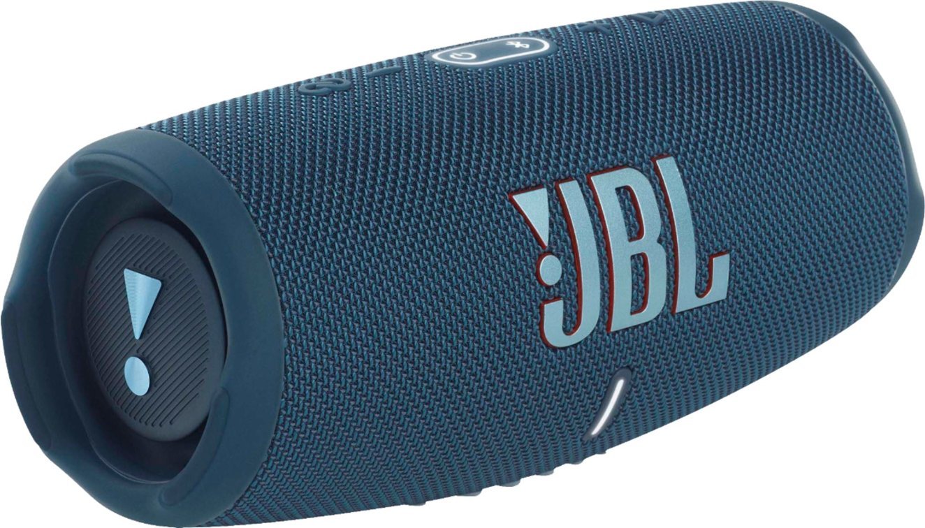 JBL CHARGE 5 Portable Waterproof Speaker with Powerbank - Blue (Refurbished)
