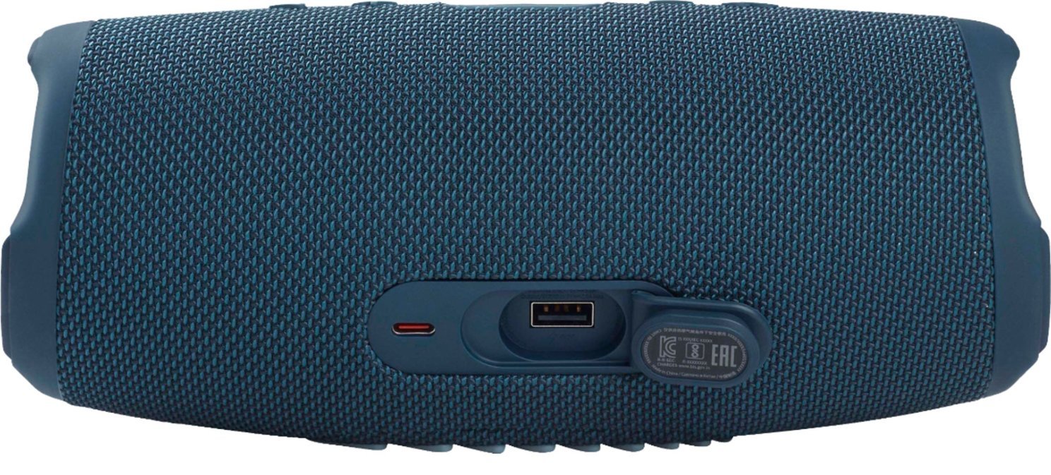 JBL CHARGE 5 Portable Waterproof Speaker with Powerbank - Blue (Refurbished)