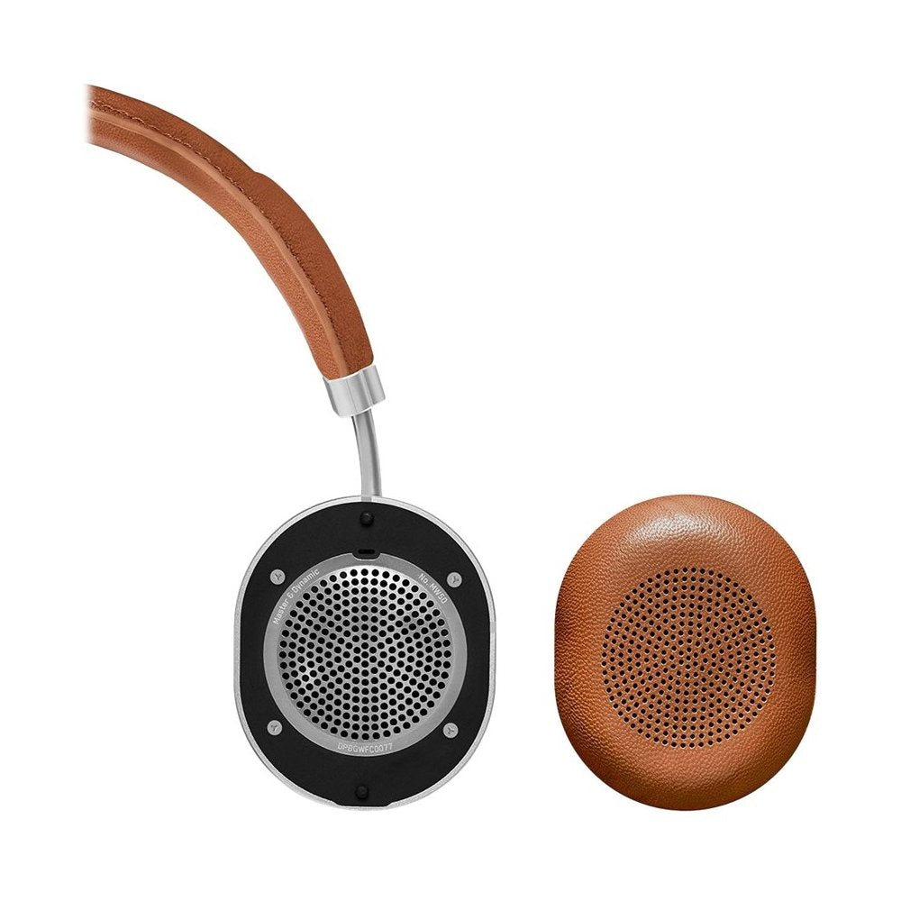 Master & Dynamic MW50+ 2-In-1 Wireless Headphones - Silver Metal/Brown Leather (Refurbished)