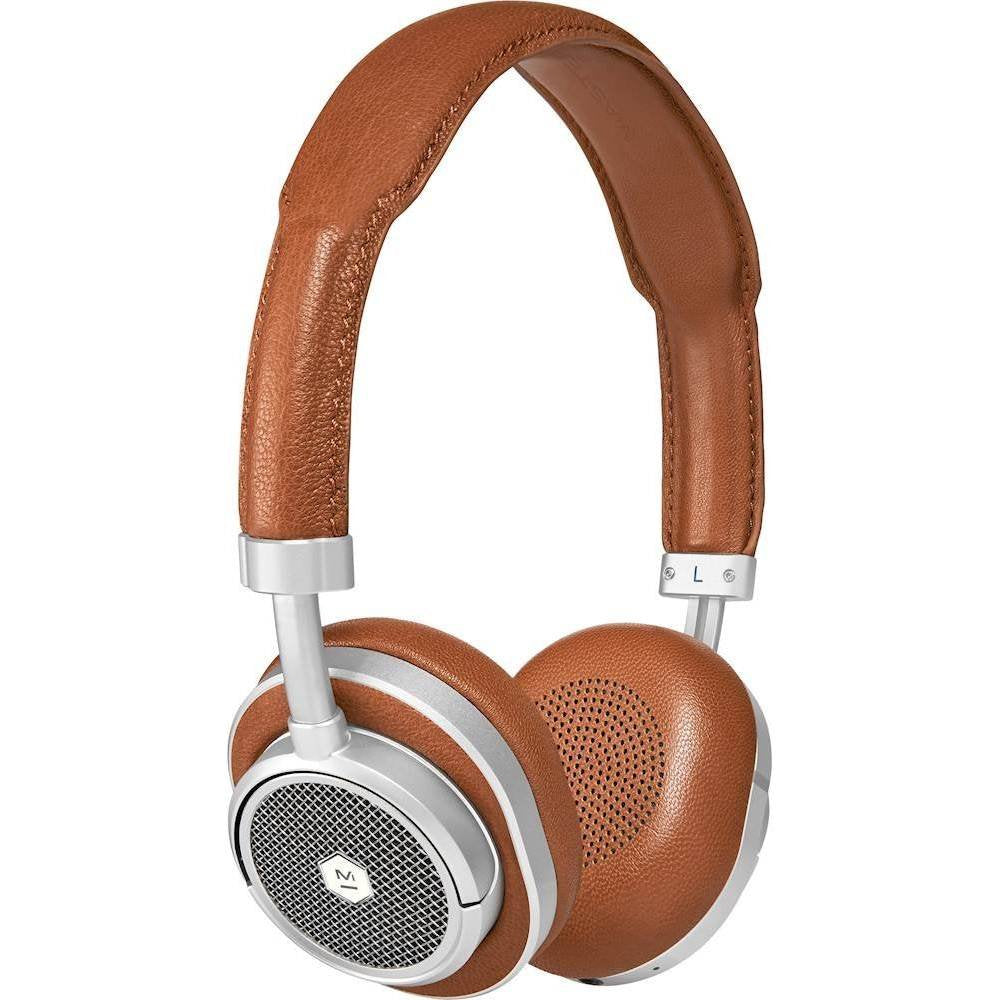 Master & Dynamic MW50+ 2-In-1 Wireless Headphones - Silver Metal/Brown Leather (Refurbished)