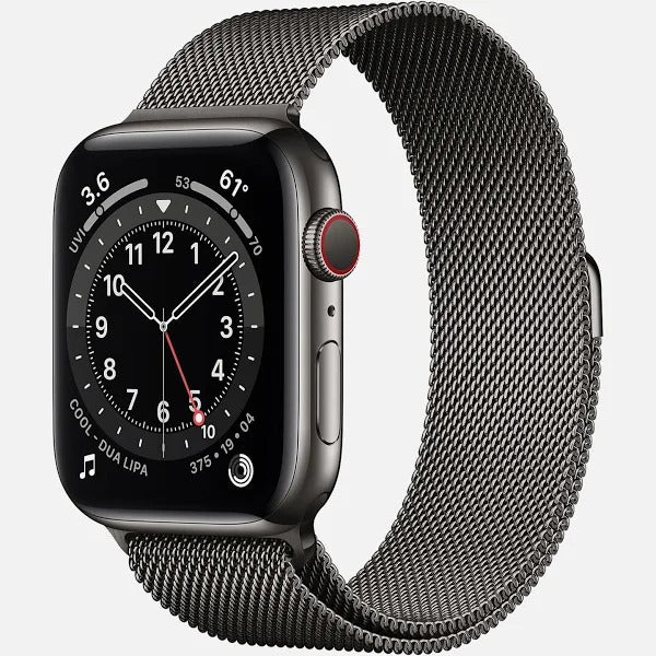Apple Watch Series 6 GPS+LTE 44MM Graphite Stainless Steel Case Milanese Loop (Refurbished)