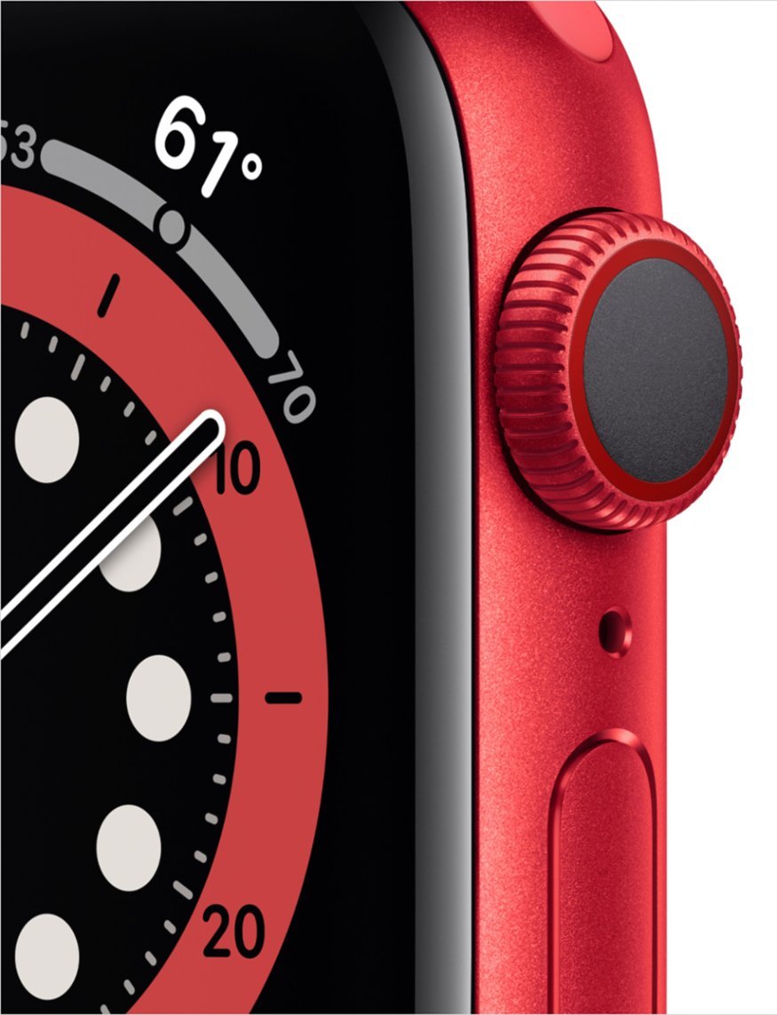 Apple Watch Series 6 GPS + LTE w/40MM - (PRODUCT)RED Aluminum Case & Red Sport Band (Refurbished)