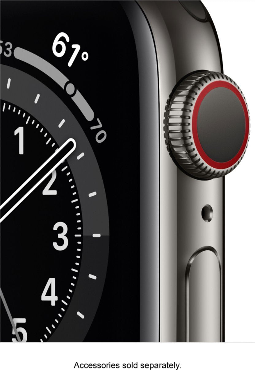 Apple Watch Series 6 (GPS+LTE) 40MM Graphite Stainless Steel Case Milanese Loop (Certified Refurbished)
