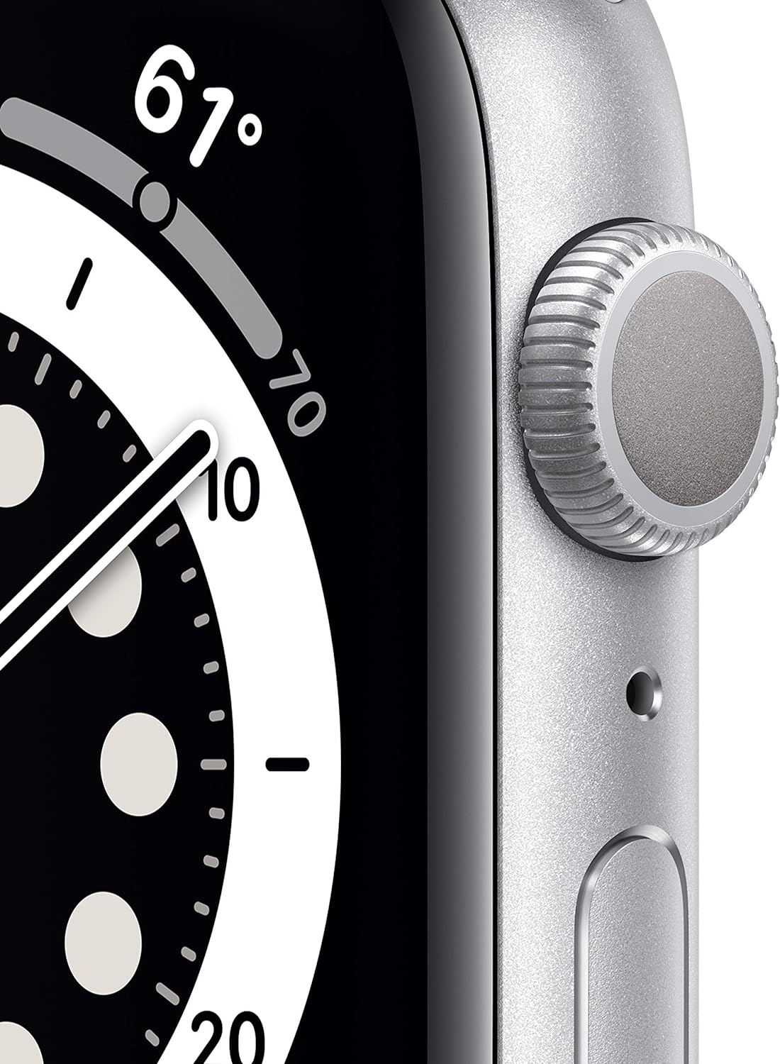 Apple Watch Series 6 GPS w/ 44MM Silver Aluminum Case & White Sport Band (Refurbished)