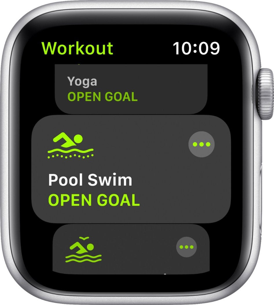 Apple Watch (GPS) - Series SE - 44MM Silver Aluminum Case White Sport Band (Pre-Owned)