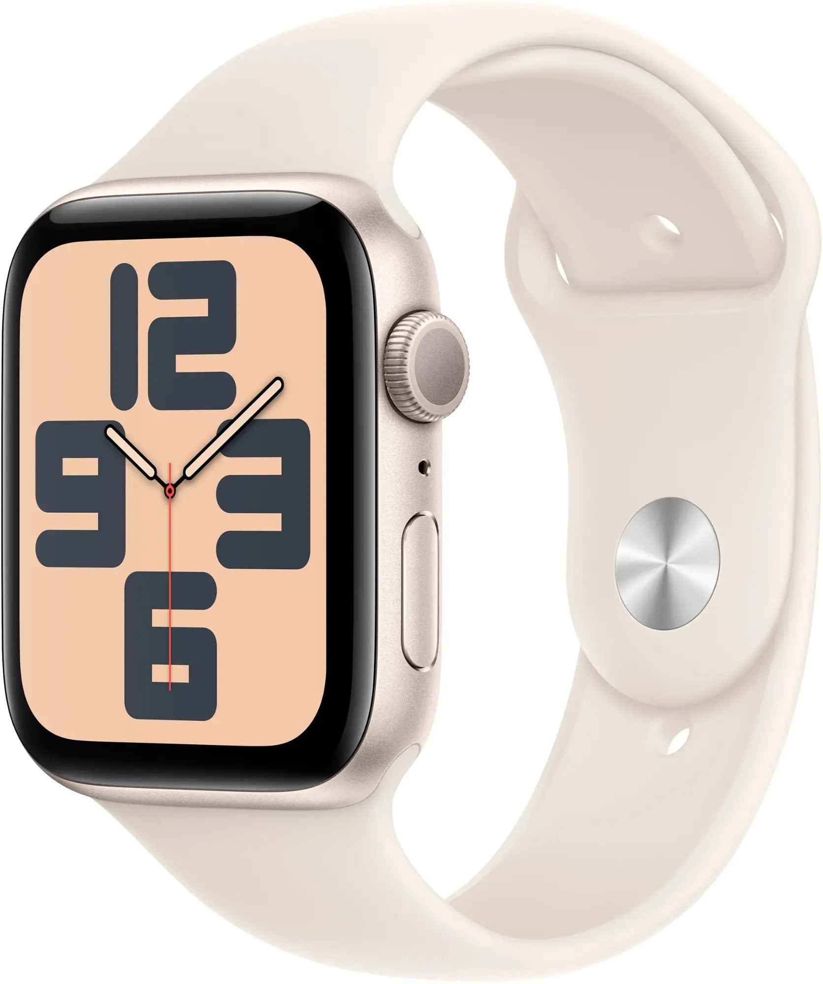 Apple Watch Series SE (GPS) 44MM Gold Aluminum Case Starlight Sport Band (Refurbished)