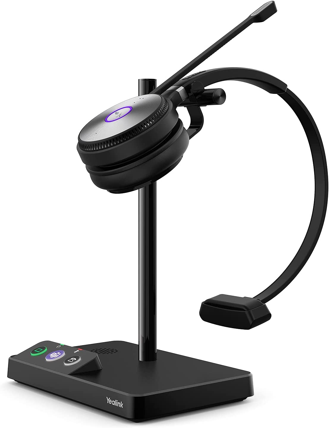 Yealink WH62 Mono Teams Wireless Noise Canceling Headset with Microphone - Black (Refurbished)